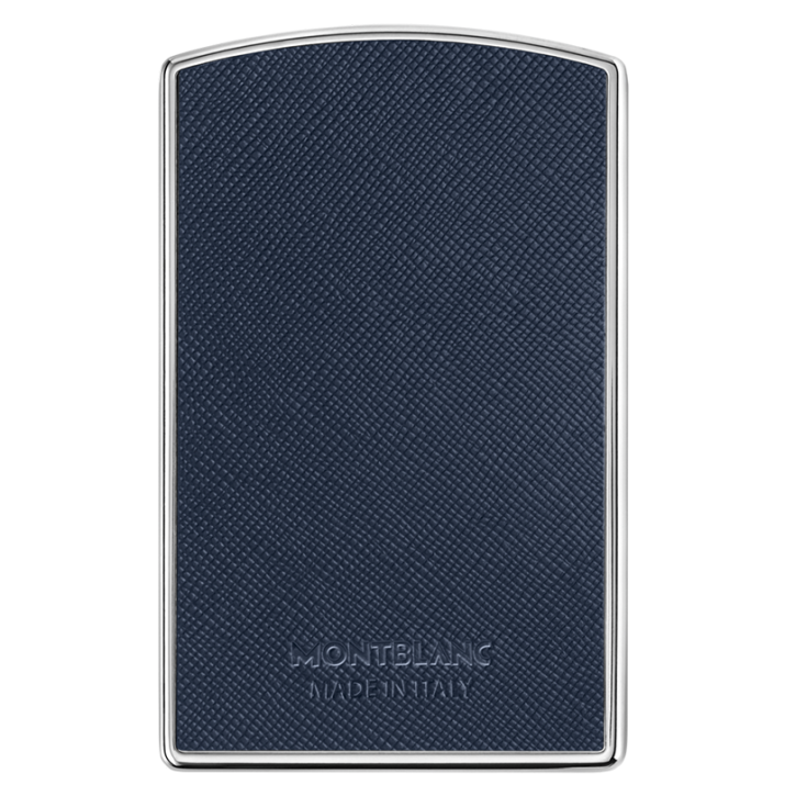 Montblanc Sartorial Hard Shell Business Card Holder - Leather, Saffiano leather, Blue