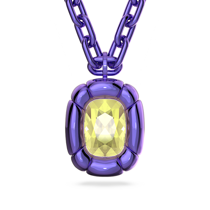 Dulcis pendant, Purple - Length: 80 cm Pendant size: 4x2.6 cm, Other