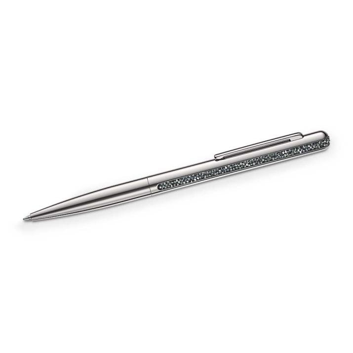 Crystal Shimmer ballpoint pen, Silver-tone, Chrome plated - One Size, Chrome Plated