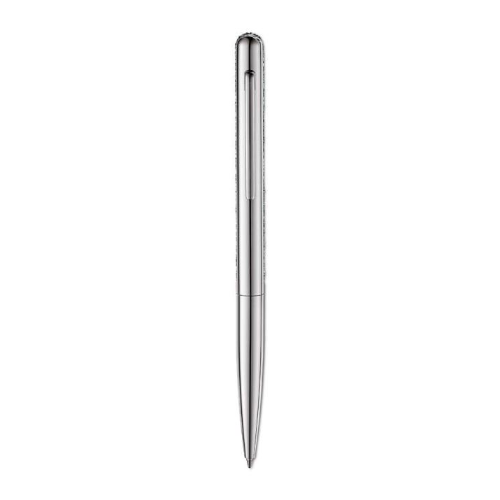 Crystal Shimmer ballpoint pen, Silver-tone, Chrome plated - One Size, Chrome Plated