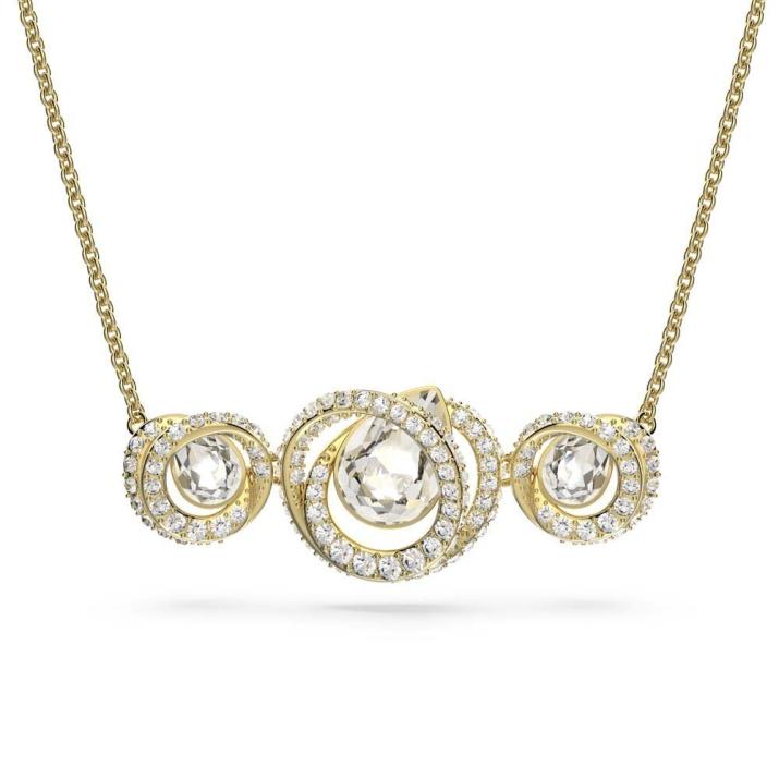 Generation necklace, White, Gold-tone plated - One Size, Gold shiny