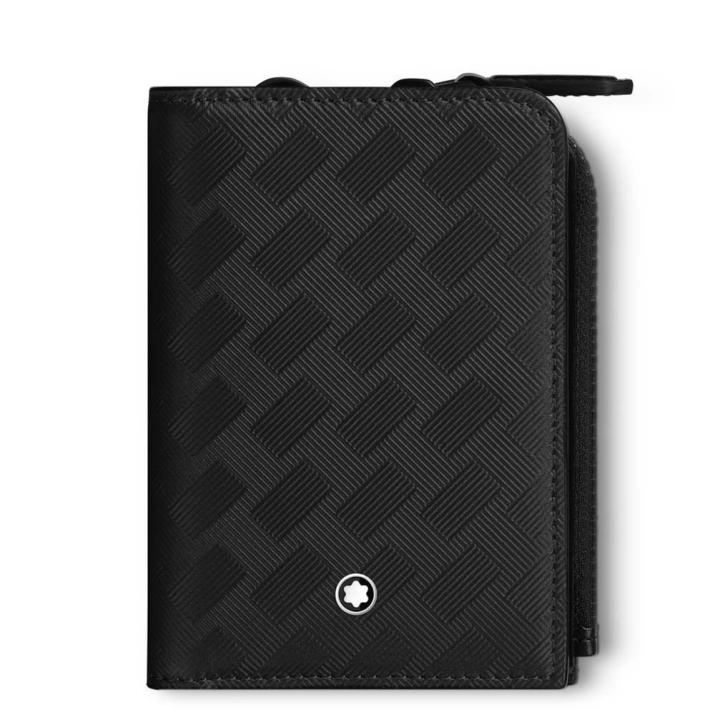 Montblanc Extreme 3.0 card holder 3cc with zipped pocket - Leather, Cowhide, Black