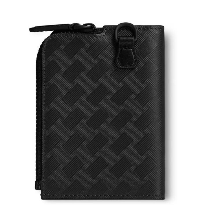 Montblanc Extreme 3.0 card holder 3cc with zipped pocket - Leather, Cowhide, Black