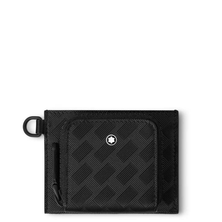 Montblanc Extreme 3.0 card holder 3cc with pocket - Leather, Cowhide, Black