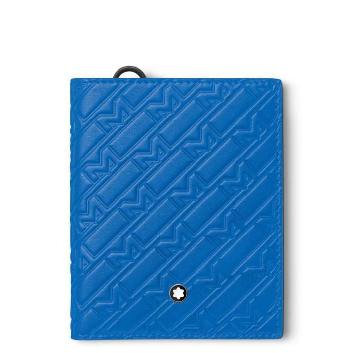 Montblanc M_Gram 4810 compact wallet 6cc - Leather, Cowhide, Blue
