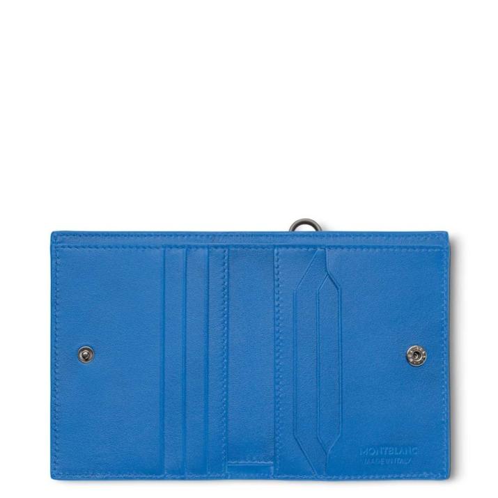 Montblanc M_Gram 4810 compact wallet 6cc - Leather, Cowhide, Blue