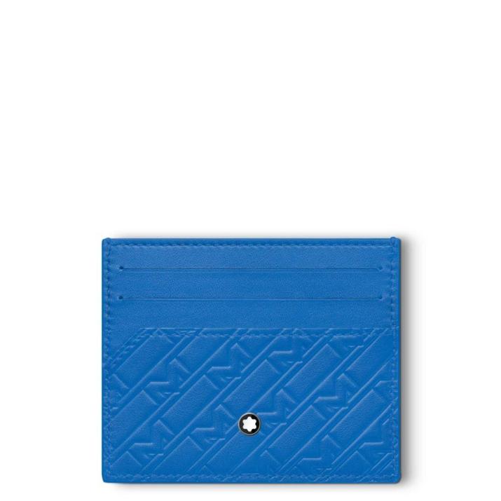 Montblanc M_Gram 4810 card holder 6cc - Leather, Cowhide, Blue